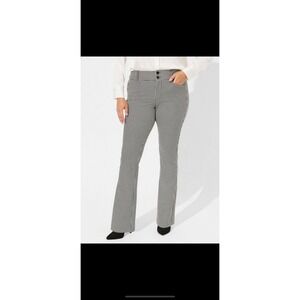 Torrid Textured Houndstooth Ponte Trousers Boot Cut size 16R